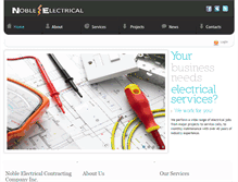 Tablet Screenshot of nobleelectricny.com